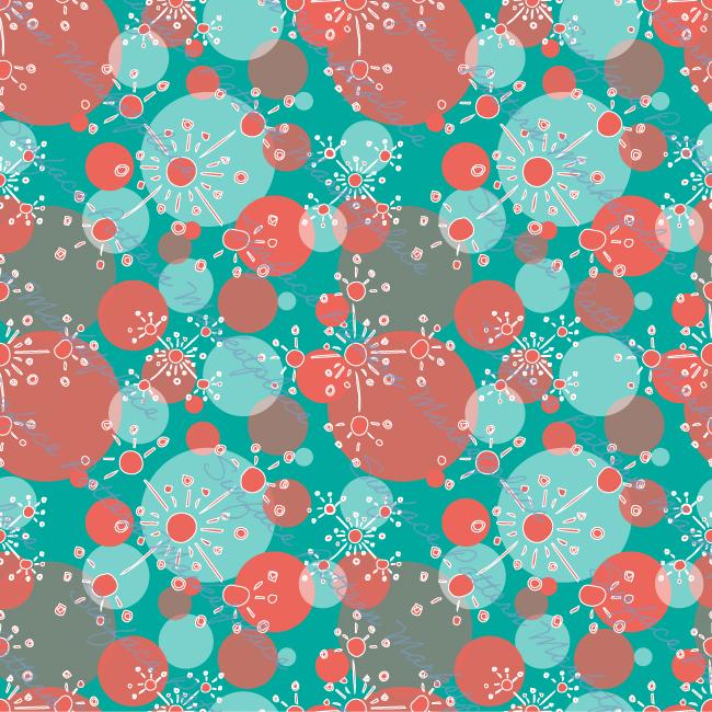 Constellation inspired repeat pattern.