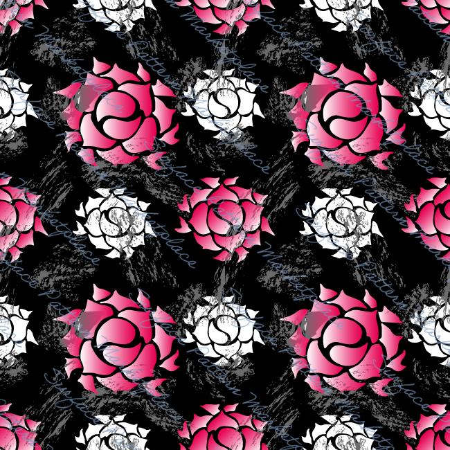 Rose repeat pattern.
