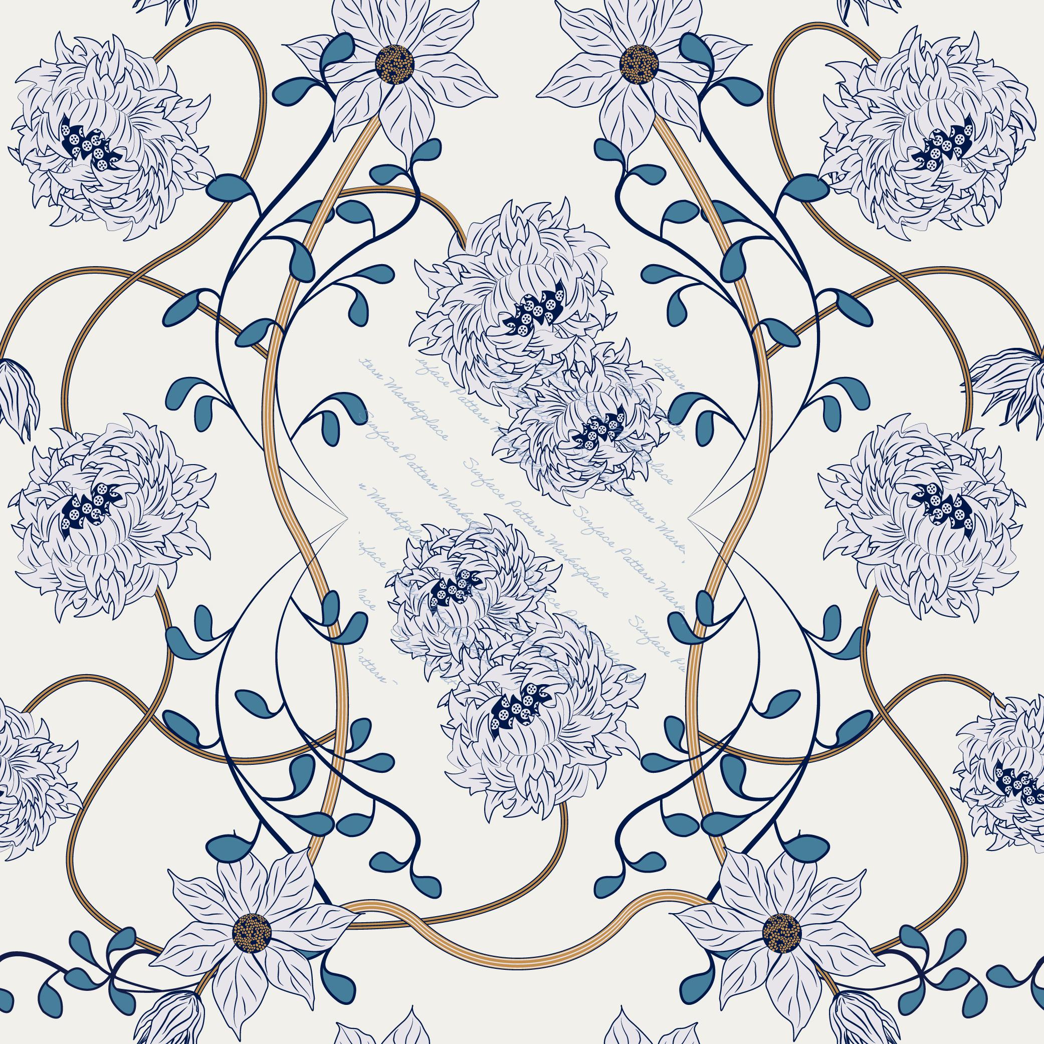 'Chinoiserie' inspired by the British arts.
