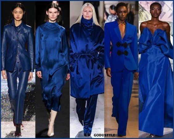 classic blue 2020 catwalk reactive prints