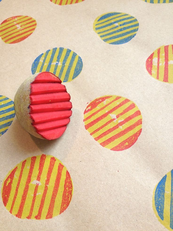 Easter fun with potato printing with your kids at the surface pattern marketplace