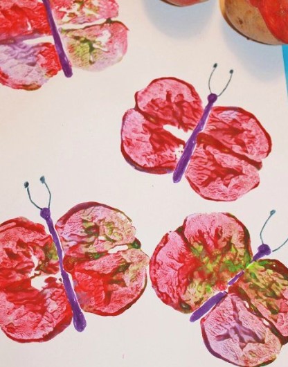 Easter fun with butterfly prints with your kids at the surface pattern marketplace